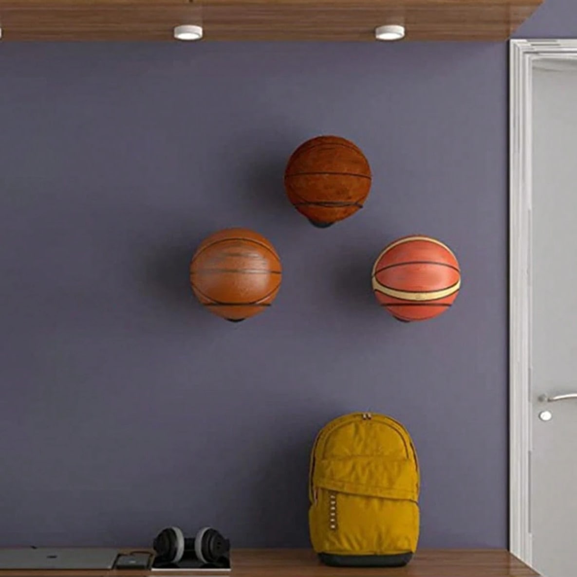 Space Saving Wall Mounted Bask - огляд і ціна Badminton Zone