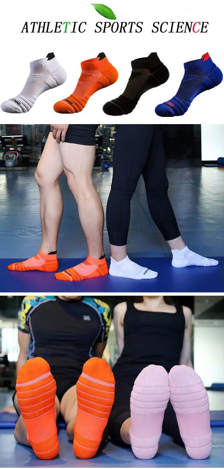 Sports Socks Men's Running Pro - огляд і ціна Ankle Support Badminton