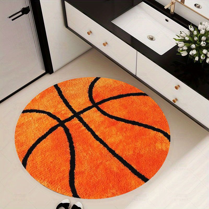 Basketball Pattern Round Rug F - огляд і ціна Badminton Zone