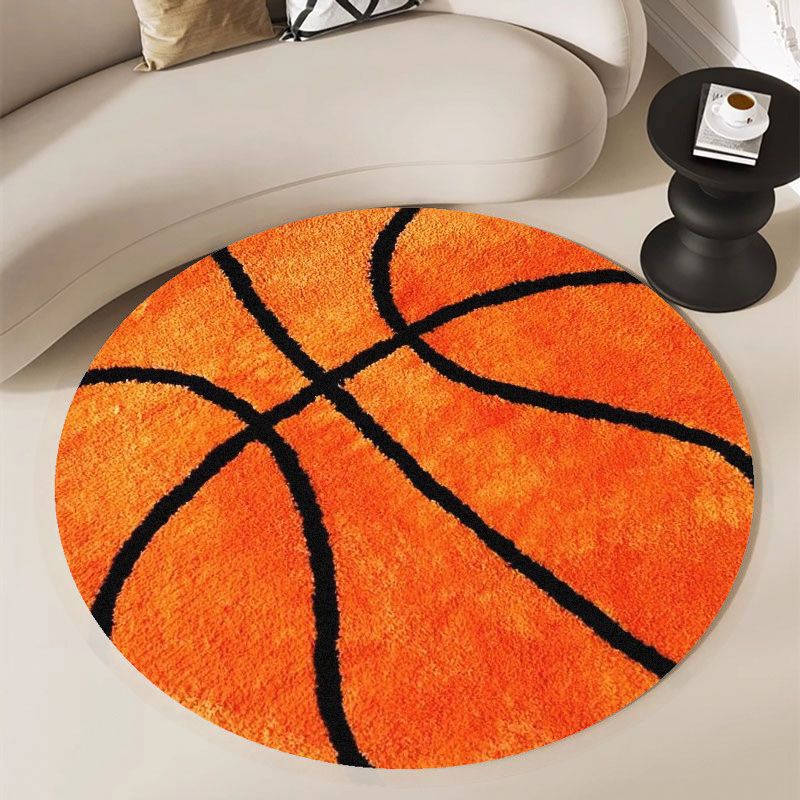 Basketball Pattern Round Rug F - огляд і ціна Badminton Zone